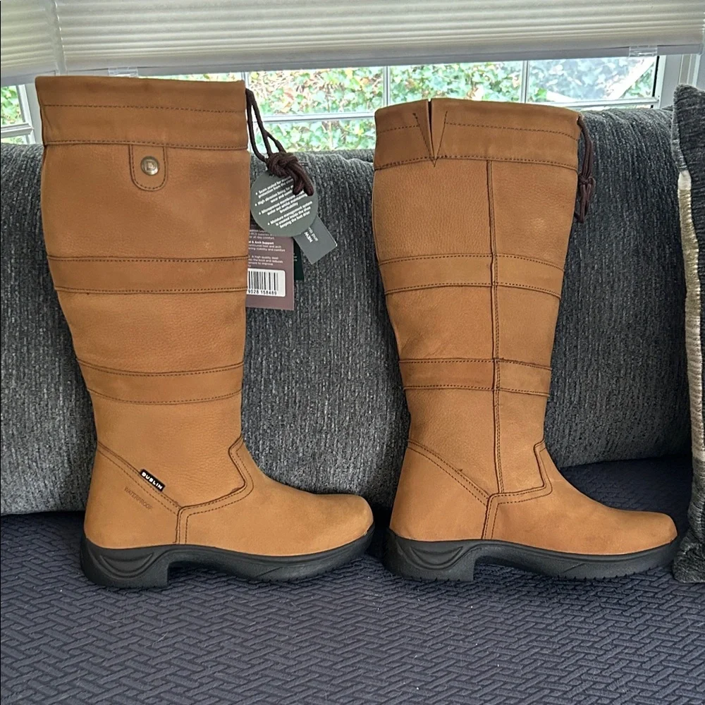 Tall Suede All-Weather Barn Boots - Picture 2 of 10